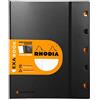 RHODIA 132146C - Quaderno Organizer ricaricabile Exabook NERO A4+ - a righe - 160 pag. staccabili foratura a 4 buchi - Carta Clairefontaine 80g/m² - COPERTINA in polipropilene riciclato e