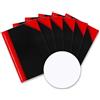 Bantex Landre 100302832 China - Brogliaccio DIN A6, a quadretti, carta fine senza pasta di legno 60 g/m², 96 fogli, 6 pezzi, colore: Nero/Rosso