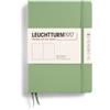 LEUCHTTURM1917 Taccuino A5 Copertina rigida Sage Liscio, 251 pagine | pagine numerate, senza acidi, cucito a filo, segnapagina, tasca a soffietto, elastico