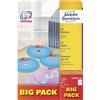 Avery Zweckform L7676, Etichette bianche opache per CD, 117 mm, 40 etichette