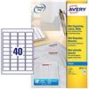 Avery White Mini Label - Inkjet - J8654