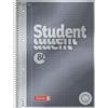 Brunnen, 1067174 Blocco note/quaderno, Premium Duo, raffinata copertina con effetto metallizzato A quadretti A4