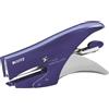 Leitz Cucitrice a Pinza, Capacità fino a 15 Fogli, Blu Metallizzato, Design Ergonomico in Metallo, Caricamento Posteriore, Per l'uso con Punti P2 (No. 10), Gamma Style, Cartone, 55640069