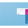 König & Ebhardt Baier & Schneider - Registro contabile, con copertina in Efalin, 13 conti o 27 colonne, azzurro/magenta