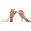 Durable 470923 Clip Adesiva con Chiusura Magnetica, 60 x 17 mm, Argento Metallizzato, 10 Pezzi