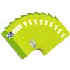Oxford Quaderno scolastico formato A5, rigatura 1, 32 fogli, verde con zampe, 10 pezzi