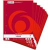 herlitz Landre 100050568 - Blocco College, formato A4, 80 pagine a quadretti con margine, 70 g/mq, 10 pezzi Blocco College, A4 con strappi, 80 pagine, a quadretti con margini a destra