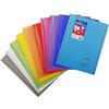 Clairefontaine 386401C - Un cahier à spirale Koverbook 160 pages 24x32 cm 90g grands carreaux, couverture polypro enveloppante transparente couleur aleatoire