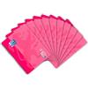 Oxford Touch - Blocco note A4, a quadretti, 80 fogli, confezione da 10 pezzi, colore: Rosa