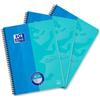Oxford Touch Collegeblock Duo A4 a quadretti e a righe, 80 fogli, blu, 3 pezzi