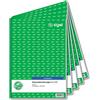 Sigel Ledger KG428 - Libro mastro doppio con carta blu, formato A4, 2 x 50 fogli, 5 pezzi
