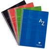 Clairefontaine 8148C Una rubrica a spirale - A4 21x29,7 cm - 180 pagine a quadretti grandi - carta bianca 90g - copertina in carta laminata - colore casuale
