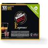 Caffè Vergnano 1882 - 100 Capsule Caffè Compostabili e Compatibili con Nespresso, Napoli - Pack da 100 capsule