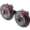 HELLA Clacson,STYLE HORN S90 SET,12V,111dB(A),Gamma frequenze,350/415Hz,Tono alto/Tono basso,elettrico,Attacco piatto ad innesto,Quantità,2,3AM 922 000-971