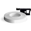 4R Quattroerre.it - 10280 - Wheel Stripes Rifrangente, Bianco, 7 mm x 6 mt, con Applicatore