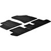 Gledring Rubber Car Mats GL 0154 Set Tappeto di Gomma Più Clip di Montaggio 5 Pezzi