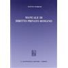 GIAPPICHELLI Manuale di diritto privato romano