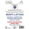 Generico Monti Lattari. Penisola sorrentina. Costiera amalfitana. Isola di Capri. Carta dei sentieri scala 1:25000