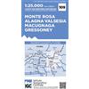 Istituto Geografico Centr Carta n. 109 Monte Rosa, Alagna Valsesia, Macugnaga, Gressoney 1:25.000. Carta dei sentieri e dei rifugi