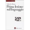 Laterza Prima lezione sul linguaggio