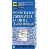 CARTA. MONTI Carta n. 107 Monte Bianco, Courmayeur, Chamonix, la Thuile 1:25.000. Carta dei sentieri e dei rifugi. Serie monti