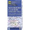 Ist. Geografico Centrale Carta n. 105 Sestriere, Claviere, Prali 1:25.000. Carta dei sentieri e dei rifugi. Serie monti