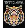 Gray & Gold Publishing Fantastici Animali: Libro Da Colorare Per Adulti