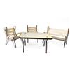 Petra's Bastel News Petra S bastel News a gmh06fs1 Tavolo Gruppo, Composto da 1 Tavolo, 1 x per Panca da Giardino e 2 sedie in Legno, 4 Pezzi