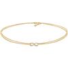 Elli Collier da Donna Argento Inossidabile 925, Misura 36