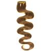 hair2heart Just Beautiful Hair - 40 x 2.5 g Fasce Adesive Capelli Veri Remy Indiani ondulate 60cm - #8 castano, 1x40 ciocche