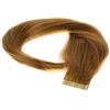 hair2heart Just Beautiful Hair - 40 x 2.5 g Fasce Adesive Capelli Veri Remy Indiani, 60cm - #8 castano, 1x40 ciocche