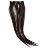 Hairaisers - Extension di capelli sintetici con clip, 45 cm, colore: marrone