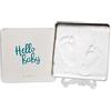 Baby Art Magic Box Scatola Quadrata In Metallo Con Kit Impronta Per Calco Di Mani E Piedi Del Neonato, Regalo Nascita O Bomboniera Battesimo, Essentials