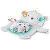 Bright Starts, Tappeto attività per bambini Tummy Time Prop & Play con cuscino di supporto e taggies - Orso Polare 35 x 29,5 pollici, dal neonato in su