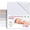 Babybay Jersey Cover Deluxe Suitable For Model Mattress Cot Conversion Original And Maxi White - 930 g