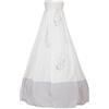 Noukie's Noukies BB1410.10 Etoiles Velo per Culla, Bianco/Grigio Chiaro