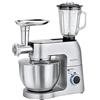 Profi Cook PC-KM 1189 - Robot pasticceria multifunzione - 3 in 1 - Impasta - Trita - 1500 Watt - Colore Argento