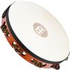 Meinl Percussion Meinl Headed Tambourine TAH1AB, Steel Jingles - Tamburello