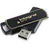 Integral Memoria Integral INFD8GB360SEC3, 0 USB 3,0 - a forma di penna con Secure Lock Software nero/oro 8 GB