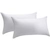 Pikolin Home - Set 2 Federe Cuscino in Cotone 100% con Trattamento Anti-Restringimento, 90x40 cm, Copricuscino Letto Traspirante e Lavabile in Lavatrice, Chiusura a Zip, Morbida e Resistente