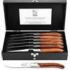 Laguiole Style de Vie Coltello da bistecca, Luxury Line, 6 pezzi, in Legno Pakka