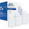 GOLDEN ICEPURE Filtro acqua per macchina da caffè Compatibile Con Siemens® EQ Series/EQ3/EQ6/EQ9/EQ500/ S700/Brita® Intenza 575491/Bosch® TCZ7003/TCZ7033, certificato NSF, 3 pezzi