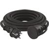 EMOS - Cavo di prolunga IP44 5 m - 1 presa Schuko - impermeabile, resistente agli urti, alla temperatura e all'olio - 230 V, 16 A, 3680 W - isolamento in gomma - H07RN-F3G 1,5 mm2 - per uso esterno
