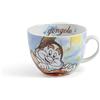 Egan Tazza Colazione Collezione Disney 7 Nani. Oggetto Realizzato in Porcellana di Colore Celeste e Bianco. Dimensione: 9X12X14,5 cm. La referenza è PWS03/1GO