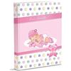 Mareli Album Foto Nascita con Diario 23X30Cm 56 Pg Bianche e 4 Pg Diario Personalizzabili Pagine in Cartoncino Spesso e Resistente Intervallate da Pergamino