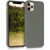 kwmobile Custodia Compatibile con Apple iPhone 11 Pro Max Cover - Back Case per Smartphone in Silicone TPU - Protezione Gommata - verde oliva opaco