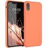 kwmobile Custodia Compatibile con Apple iPhone XR Cover - Back Case per Smartphone in Silicone TPU - Protezione Gommata - arancione