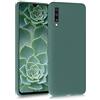 kwmobile Custodia Compatibile con Samsung Galaxy A70 Cover - Back Case per Smartphone in Silicone TPU - Protezione Gommata - verde blu