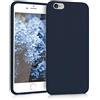 kwmobile Custodia Compatibile con Apple iPhone 6 Plus / 6S Plus Cover - Back Case per Smartphone in Silicone TPU - Protezione Gommata - blu marino