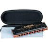 Cascha Professional Harmonica, Sib Maggiore Blues Harmonica, Armonica a Bocca a 10 fori per principianti e adulti con borsa e panno per la pulizia